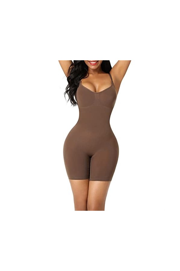 Grande taille hanche ascenseur sans couture Shapewear dames Corset corps complet fronde ventre sous-vêtement une pièce Color