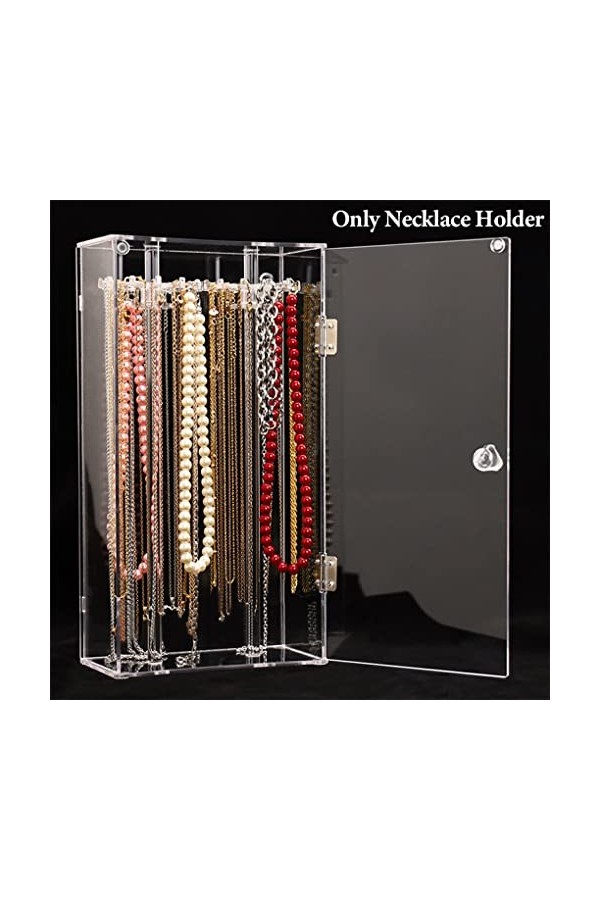 eexuujkl Filles Bracelet boîte de rangement vitrine légère gain de place support pratique bijoux organisateur affichage cadea