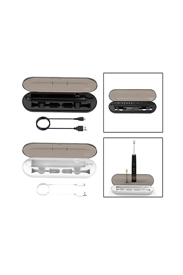 Baoblaze 2pcs étui de Charge de Remplacement de de Chargeur de Brosse à Dents éctrique