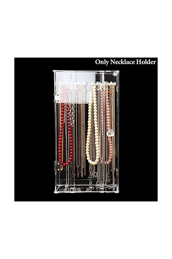 CLSSLVVBN Femmes Bracelet Boîte De Rangement Vitrine Légère Gain De Place Collier Titulaire Organisateur Montrant Décoration