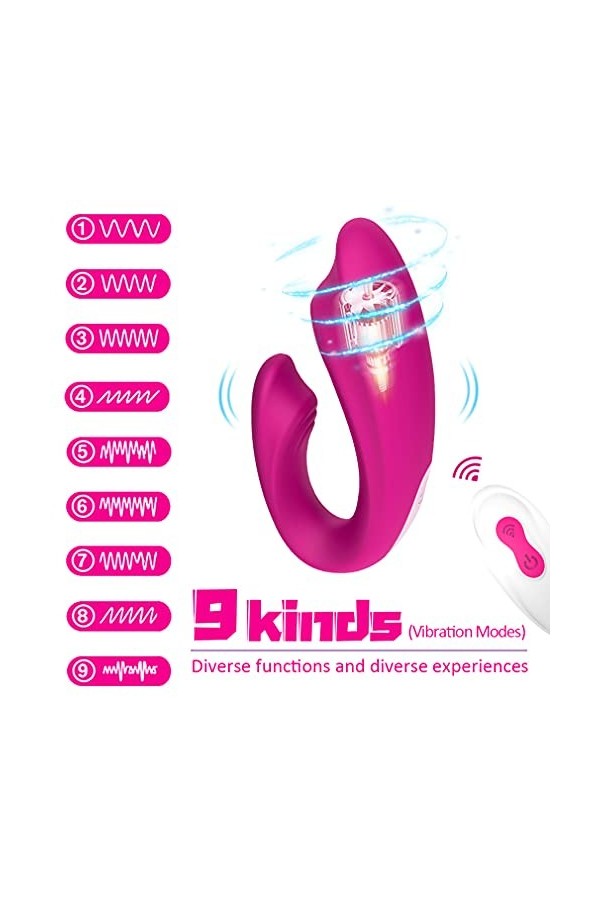 Jouets de divertissement en forme de U jouets en forme de U modes de vibration puissant masseur télécommande Jouets en forme 