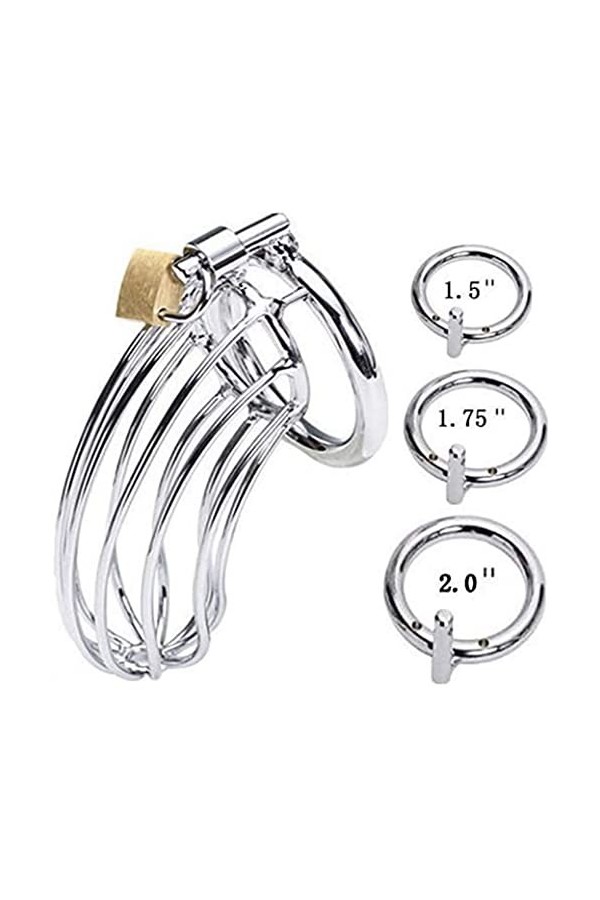 Lopotiony Cage de verrouillage en métal en acier inoxydable pour protecteur masculin