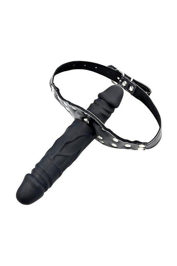 BioPlj-Màstúrbàtëúrs,Séxtøys,Femme Gode Bouche Bâillon Ceinture Ajustable Double Go?É?I??És Vént?Use Petit G?Dé Céi?Ture An?L