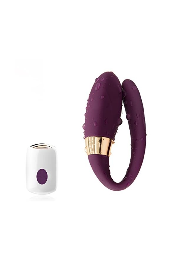 Jouets portables de vibration à 9 vitesses Télécommande sans fil portable Mssage pour les femmes, massage de stimulation élec
