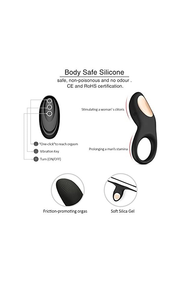 Rouge Une piece avec equipement de Yoga-Masseur Vibrant en Cristal de Silicone granule 2NX