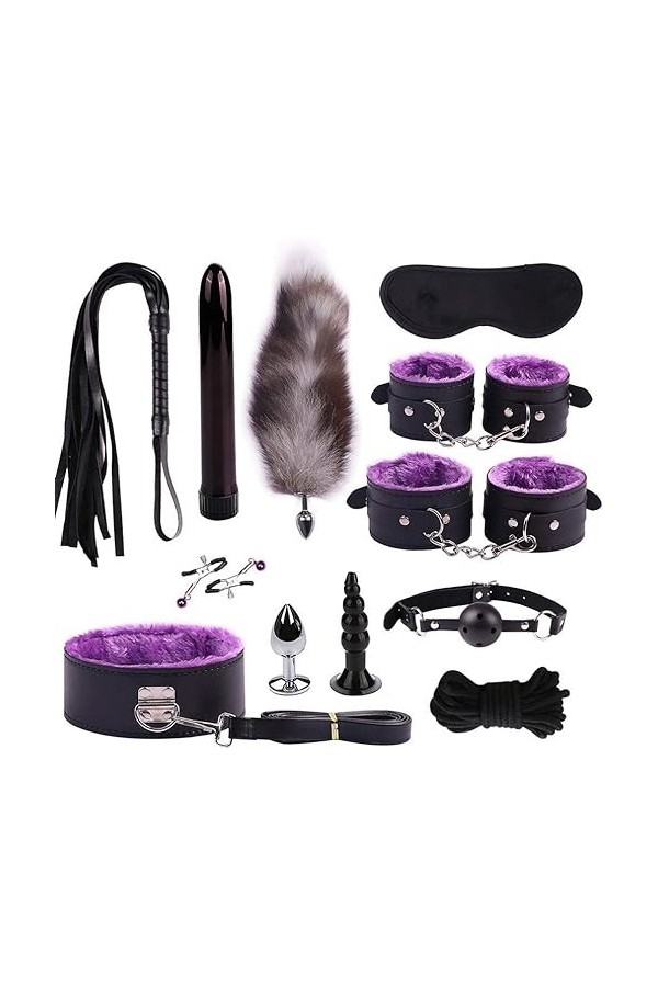 12 pièces/ensemble daccessoires pour queue de renard couple happy toy