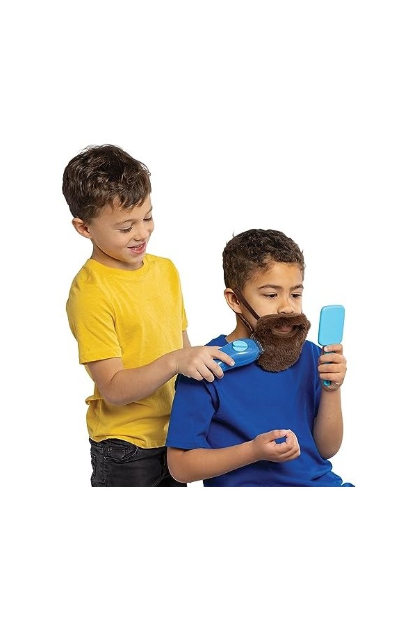 Melissa & Doug Ensemble de jeu dimitation de barbier . jouet de rasage pour garçons et filles à partir de 3 ans
