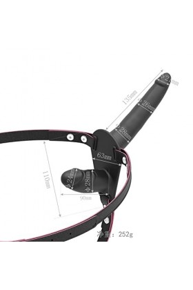 Femme Gode Bouche BâIllon Ceinture Ajustable Double Go?é?i??és Vént?use Petit G?dé Céi?ture An?lé,G???? Céi?t?res C?l?tte G?ḍ