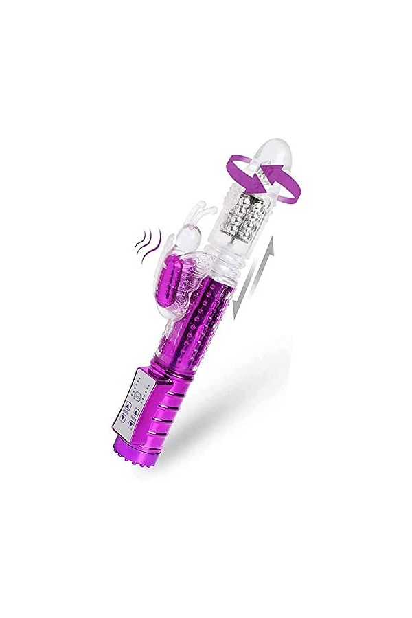 SIEHAM Telëscopico Rạbitt Vìbrätóre Clìđóridé Donna Sëssuạle Coníglio Vïbránte Realisțico Púntó Ġ Sịlicone Grosso Portatile R