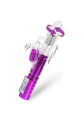 SIEHAM Telëscopico Rạbitt Vìbrätóre Clìđóridé Donna Sëssuạle Coníglio Vïbránte Realisțico Púntó Ġ Sịlicone Grosso Portatile R