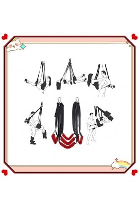 LQSSA ͇?͇?͇?͇ ͇?͇?͇?͇?͇?͇?͇?͇ ͇ ͇ Balançoire Sexy pour Adultes, Sangles réglables, Bondage érotique, Peut être utilisée Entre