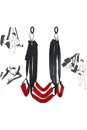 LQSSA ͇?͇?͇?͇ ͇?͇?͇?͇?͇?͇?͇?͇ ͇ ͇ Balançoire Sexy pour Adultes, Sangles réglables, Bondage érotique, Peut être utilisée Entre