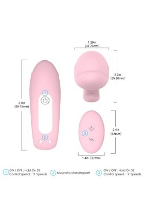 Wearable Toy Télécommande sans Fil for Le Plus Puissant à Plusieurs Vitesses de Vibration électrique de Stimulation de Massag