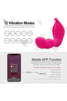 Masseur Sans Fil avec Fonction de Pour La Relaxation Du Corps, Masseur En Silicone avec 12 Modes de Massage et Moteur, 100% É