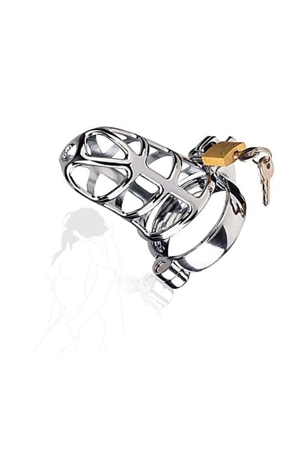 Jouets de verrouillage en métal pour hommes, avec dispositifs de protection de la cage en métal, disponibles en trois tailles