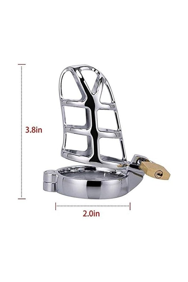 Jouets de verrouillage en métal pour hommes, avec dispositifs de protection de la cage en métal, disponibles en trois tailles