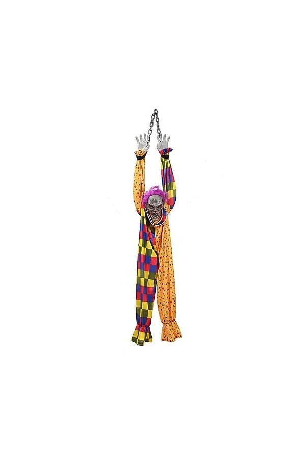 Guangcailun Clowns danimation Suspendus Flexibles et terrifiants pour Halloween et sans Danger pour Les Mains et la tête, Pe