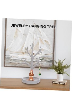 Zerodeko Porte-Bijoux Porte-Bracelets Organisateur De Rangement De Vanité Support DAffichage De Collier Plateau De Commode O