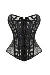 TaLcuS Sexy Femmes Bustier Respirant Minceur Body Shaper Mesh Net Corset Pour Lété Color : Svart, Size : XXL code 