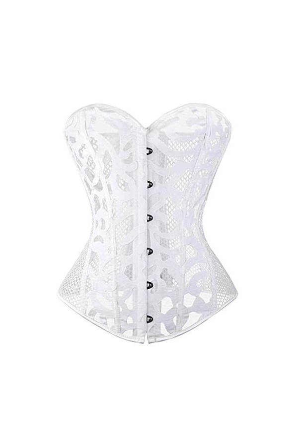 TaLcuS Sexy Femmes Bustier Respirant Minceur Body Shaper Mesh Net Corset Pour Lété Color : Svart, Size : XXL code 