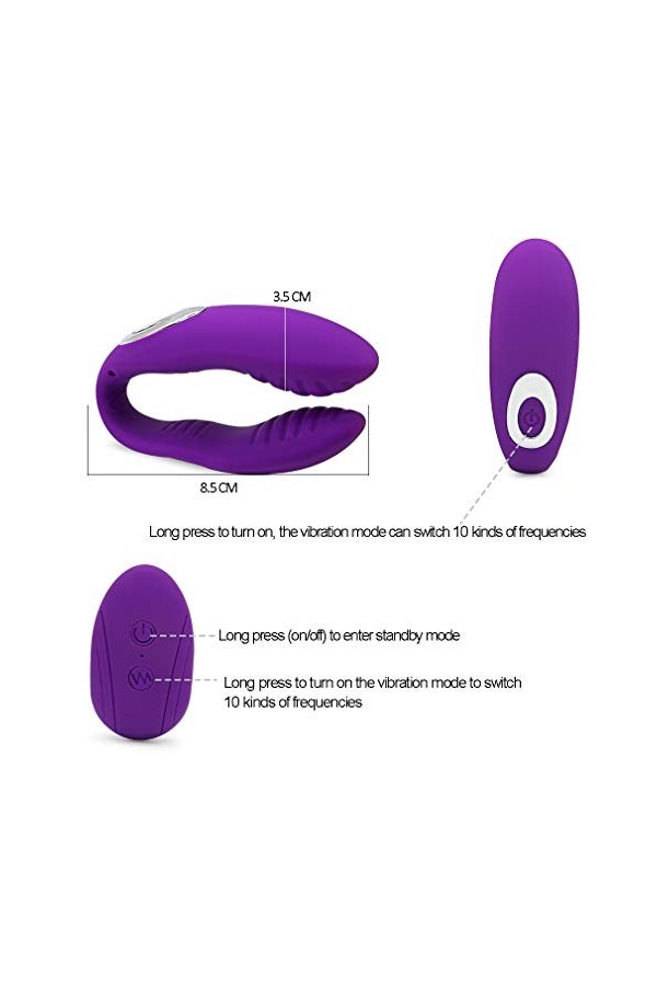 Masseur Sans fil Avec Vitesses et Modes de Frequence Silicone sûr Rechargeable par USB Masseur Musculaire qui Peut Soulager l