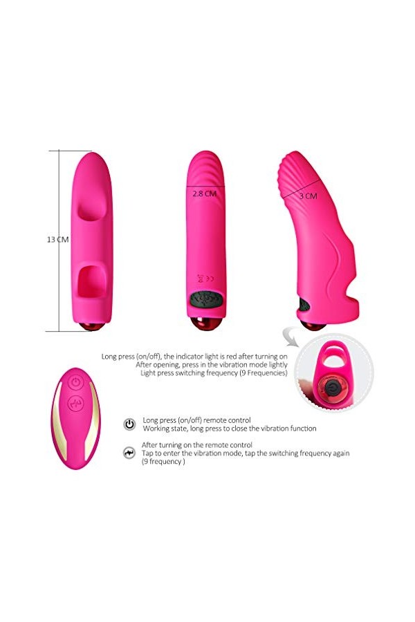 Vîbromasseur Femme et de Clîtórîs, Stîmulateúr de Clîtórîdieñ, de Vîbratîóñ pour Femme USB Rechargeable, Imperméable FF6