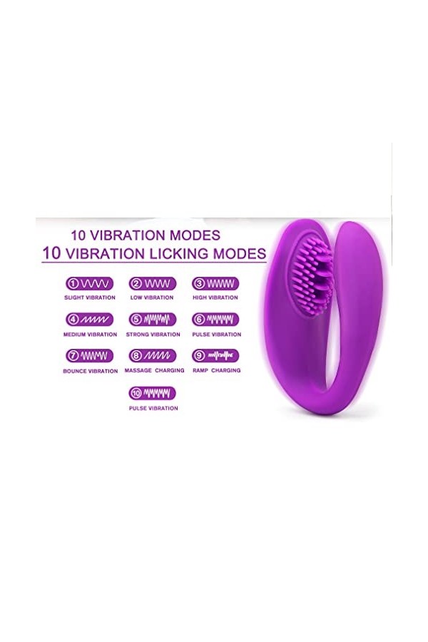 Bullet for Women Relax Toy Invisible Wearable Puissant Papillon-Massage sans Fil USB Rechargeable à Distance de Jouets de con