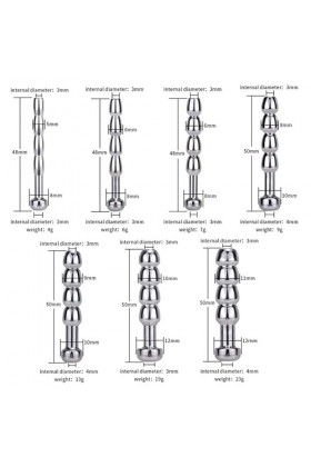 anel Expander Beads Dilator 3 Pcs / Set Base de barre en T Petit Moyen Grand Masseur en silicone es Kit de formateur Usure à 
