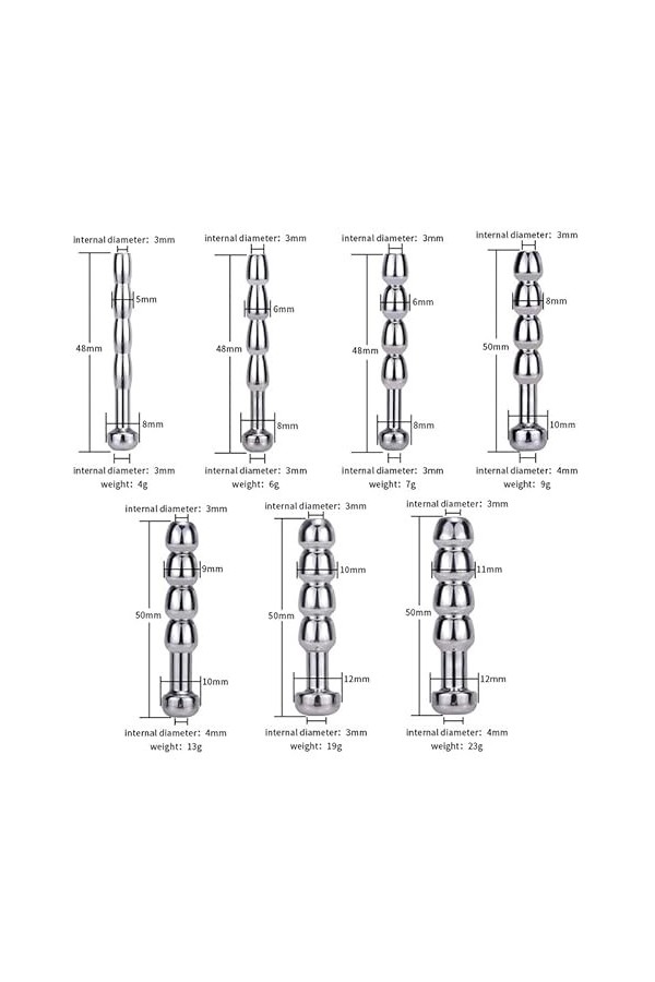 anel Expander Beads Dilator 3 Pcs / Set Base de barre en T Petit Moyen Grand Masseur en silicone es Kit de formateur Usure à 