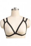Harnais Femmes Soutien-Gorge Harnais Femme Strappy Cage Bralette Top Taille Unique Réglable Sexy Portable et Confortable Cou