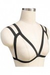 Harnais Femmes Soutien-Gorge Harnais Femme Strappy Cage Bralette Top Taille Unique Réglable Sexy Portable et Confortable Cou