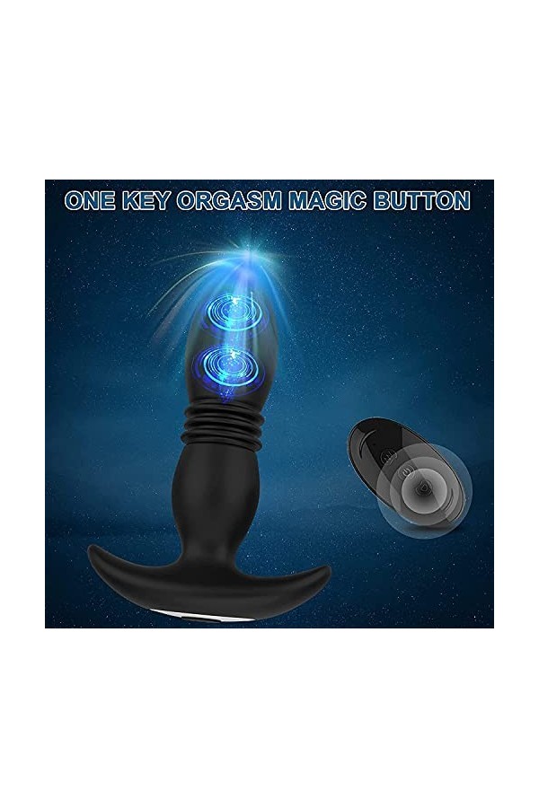 Vîbrante sex toýs Prostàté perles Ànâlés xl Expander Beads Silicone Massage Plùgs Massager pour débutants Body MAsseur Black