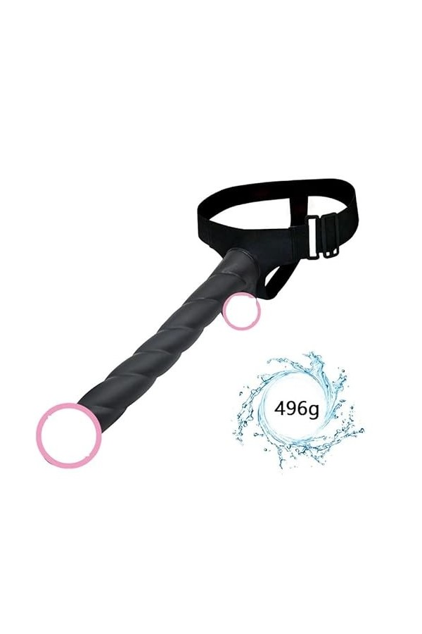 Gode géant, noir pénis avec gland, veines, testicules et ventouse, pour femmes et hommes