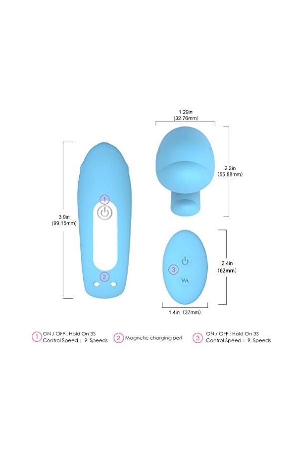 Silencieux pour femmes bâton de papillon portable puissant avec masseur à distance jouet adulte tshirt Modes multi-fréquences