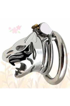 Tête de tigre en métal Ḉhạštịty Protection Device Male Physical Exercise Cage Locking Toy, 50mm