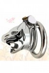 Tête de tigre en métal Ḉhạštịty Protection Device Male Physical Exercise Cage Locking Toy, 50mm