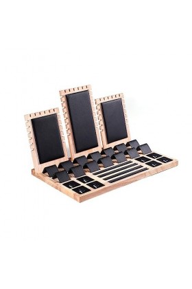 rongweiwang Bijoux présentoir collier pendentif tour de cou support boucle doreille support organisateur accessoires plateau