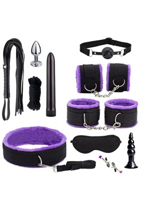 ZILZAL Lit Toy Fémmé Sports de Mode Design Corps Vêtements Kit Fourrure Collier Yoga Retenue Séxy Menottes Šex Adulte Program