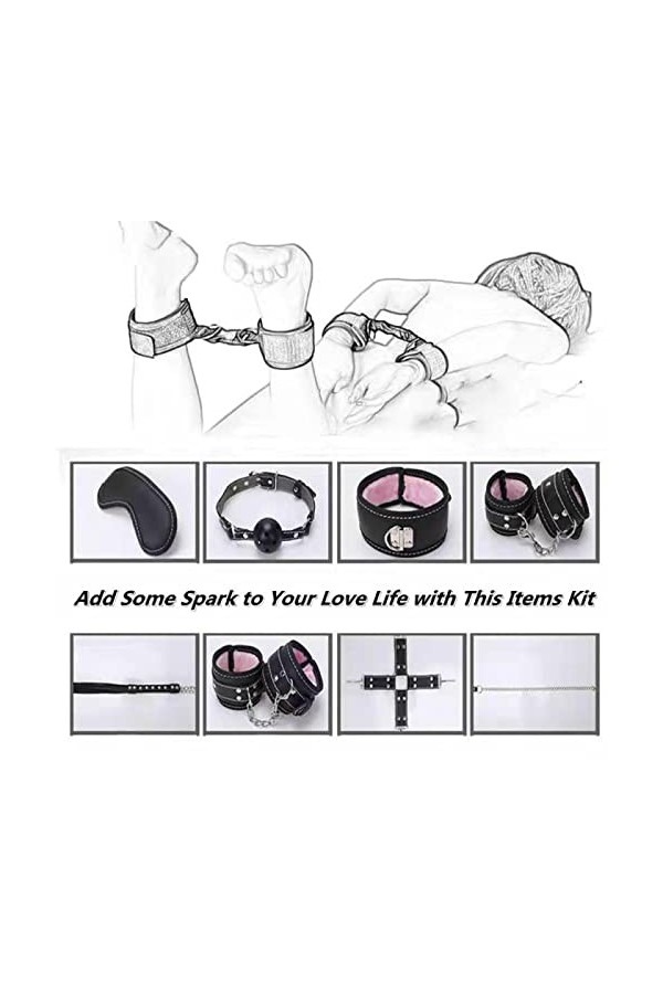 ANGYANG Romantique 8 Pièces Coffret Homme Travesti Lingerie