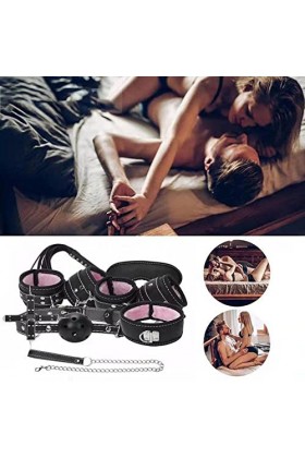 REYUN Cuir Souple Noir Kit daccessoires Lingerie dhalloween
