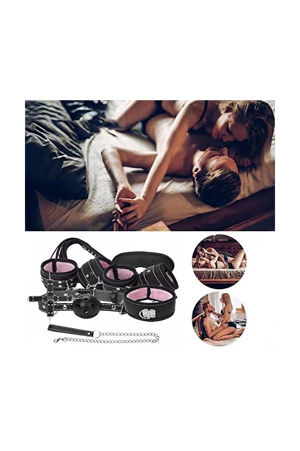 REYUN Cuir Souple Noir Kit daccessoires Lingerie dhalloween