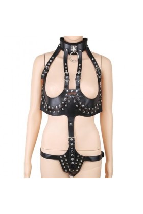 Sexy sexe cuir collage latex sexy lingerie SM flirt cuir sexy lingerie et lingerie couple romantique nuit