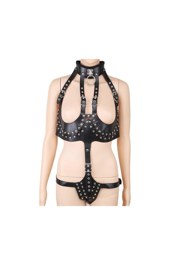 Sexy sexe cuir collage latex sexy lingerie SM flirt cuir sexy lingerie et lingerie couple romantique nuit