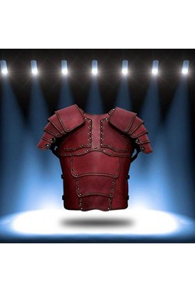 kowaku Orthèse de Poitrine de Costume Réglable avec Gilet Médiéval de Protection Dépaule pour Accessoire de Costume de Cospl