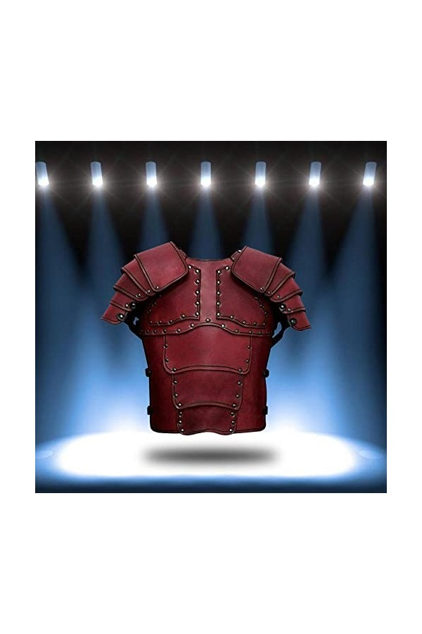 kowaku Orthèse de Poitrine de Costume Réglable avec Gilet Médiéval de Protection Dépaule pour Accessoire de Costume de Cospl