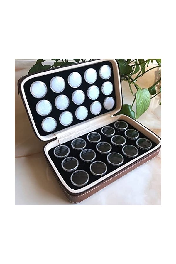 vreplrse Boîte de rangement portable polyvalente délicate petite légèreté collecteur coloré rond conteneur chambre coiffeuse,