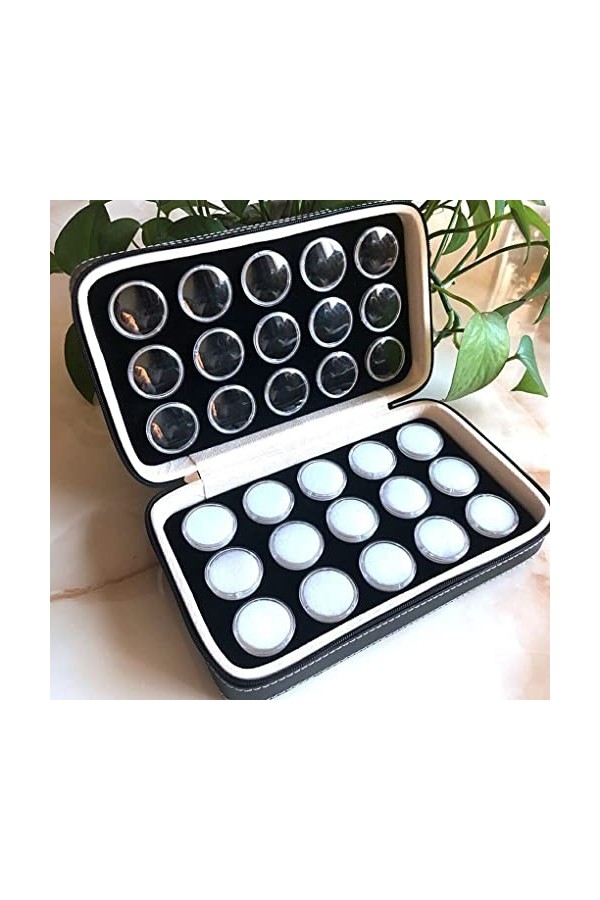 vreplrse Boîte de rangement portable polyvalente délicate petite légèreté collecteur coloré rond conteneur chambre coiffeuse,