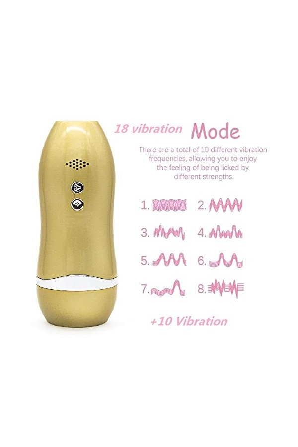Massage par Aspiration et Vibration Jouet de Plaisir sous-vêtements Jouets de Automatique Mains Libres Piston Automatique et 