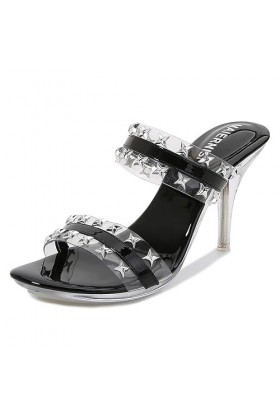 Sandales glamour et élégantes pour boîte de nuit sexy en cristal Sandales à talons hauts sophistiquées et séduisantes Sandale