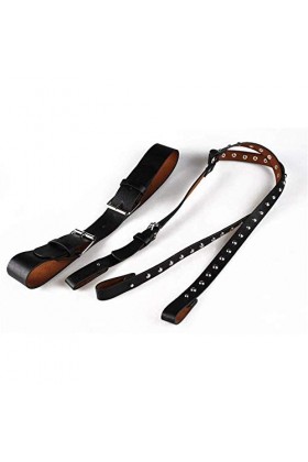 Chaîne de Corps Unisexe en Similicuir Punk réglable Ceinture de Harnais de Poitrine avec Goujons décor Fantaisie discothèque 